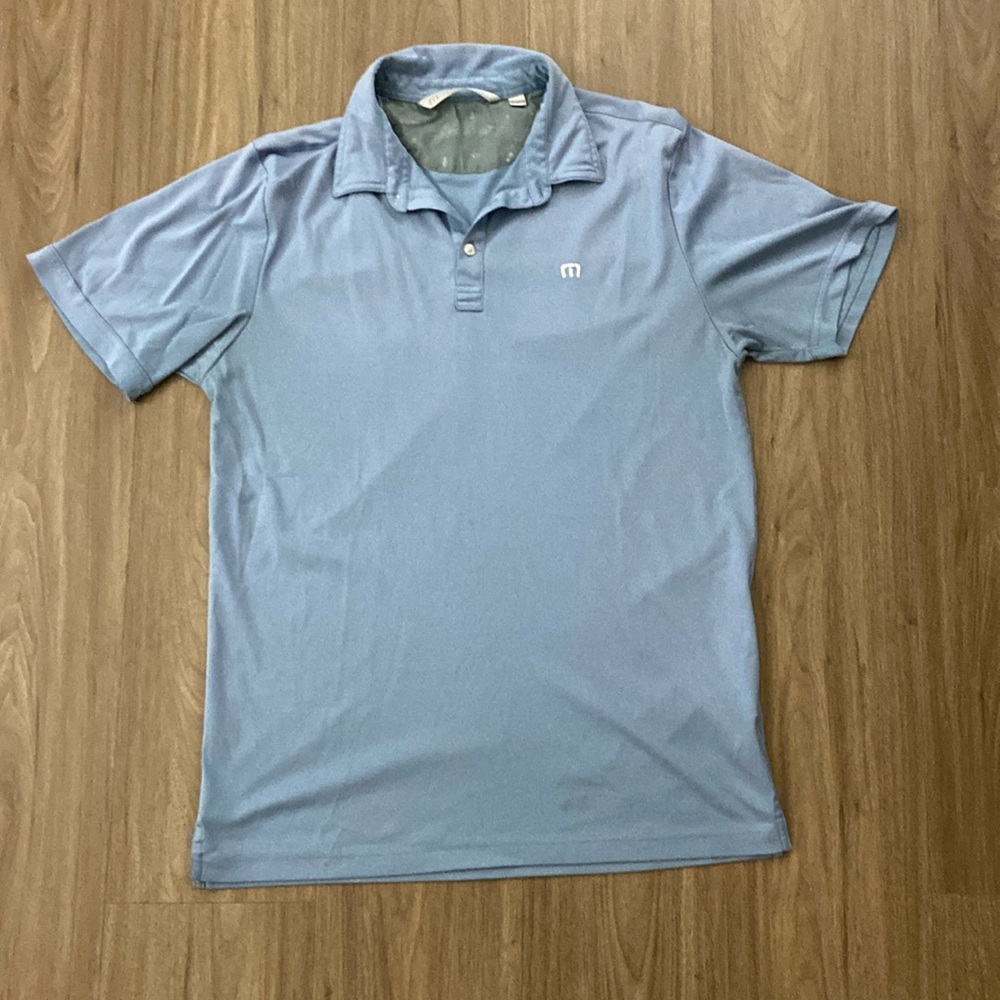 Travis Mathew Light Blue Polo Shirt